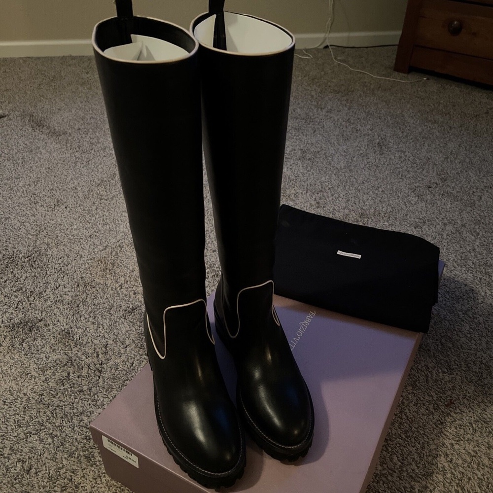Fabrizio Viti 41 Black Original Farrah Flat Boot New in box!! US11